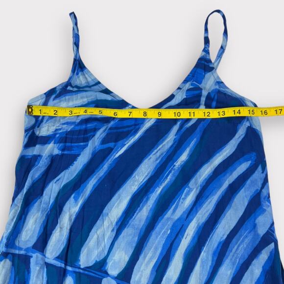 Bella Dahl V-Neck Sleeveless Midi Dress in Bayside Palm Print Size XS - Picture 5 of 7